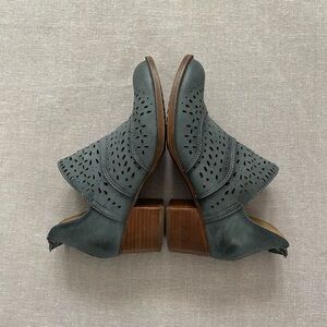 Sofft perforated leather booties.